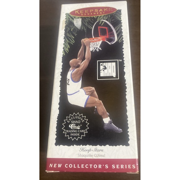 1995‎ Hallmark Keepsake Ornament Hoop Stars Shaq Shaquille O'Neal NBA Basketball - Picture 8 of 10